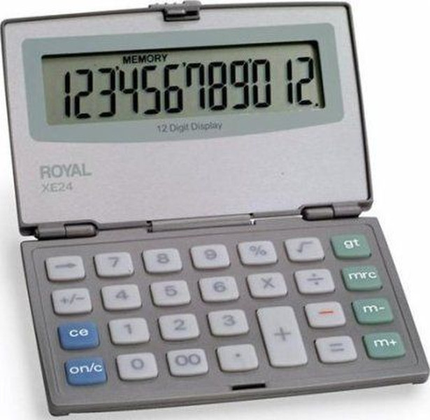Royal XE24 Tasche Basic calculator Grau Taschenrechner