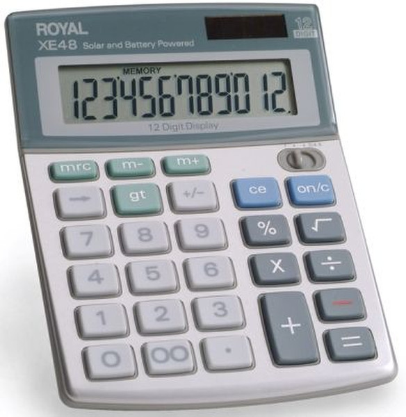 Royal XE48 Настольный Basic calculator Серый калькулятор