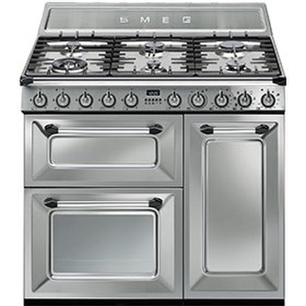 Smeg TR93X Freestanding Gas hob B Stainless steel cooker