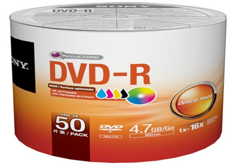 Sony 50DMR47FB 4.7GB DVD-R 50Stück(e) DVD-Rohling