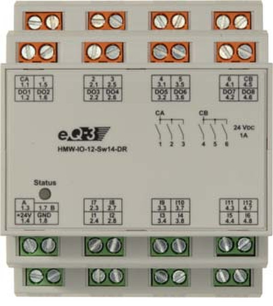 EQ3-AG HMW-IO-12-Sw14-DR Grau Leistungsrelais