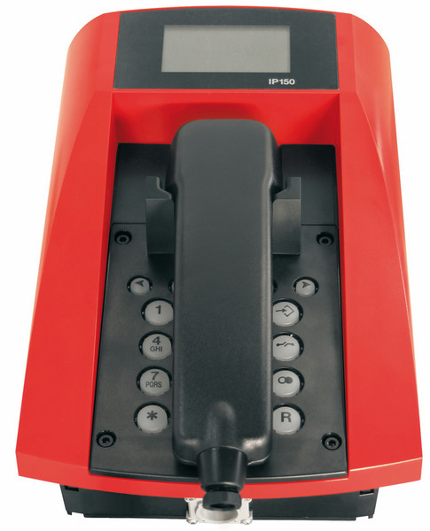 Innovaphone IP150 Wired handset 7lines Black,Red