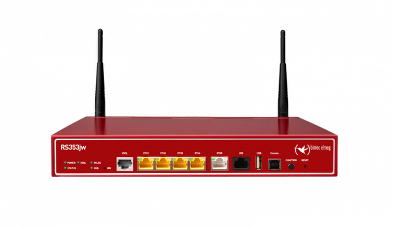 Bintec-elmeg RS353jwv Gigabit Ethernet Red