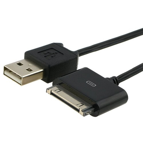 eForCity USB-RT-IP USB A Apple 30-p Black USB cable
