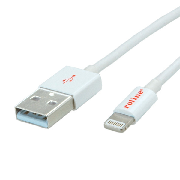 ROLINE Lightning to USB cable for iPhone, iPod, iPad 1.8 m