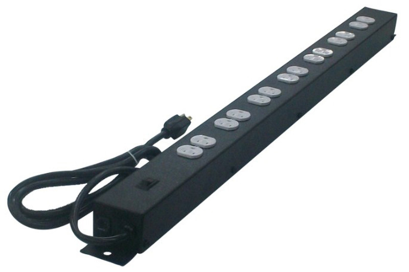 North System NORTH602 14AC outlet(s) 2.14m Black surge protector