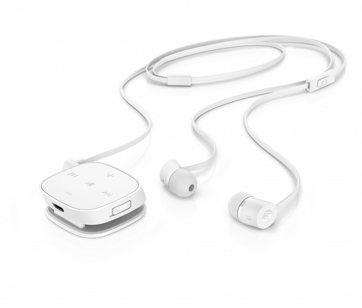 HP H5000 White Bluetooth Headset Вкладыши Стереофонический Bluetooth Черный