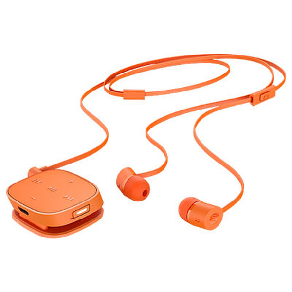 HP H5000 Neon Orange Bluetooth Headset In-ear Binaural Bluetooth Black