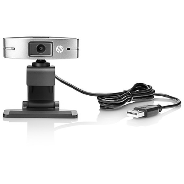HP USB HD 720p v2 Business Webcam 1MP 1280 x 720Pixel USB 2.0 Silber