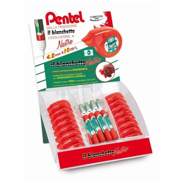 Pentel 0100852 10m Red 60pc(s) correction tape