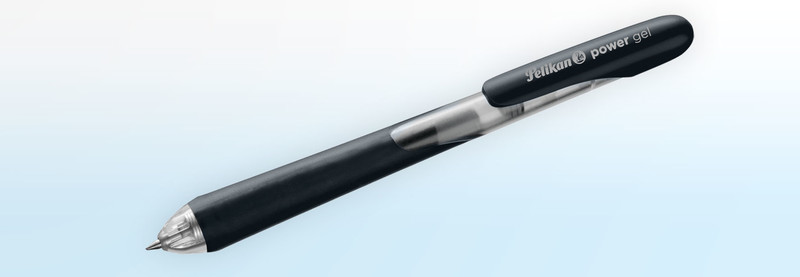 Pelikan Power Retractable gel pen Schwarz 12Stück(e)