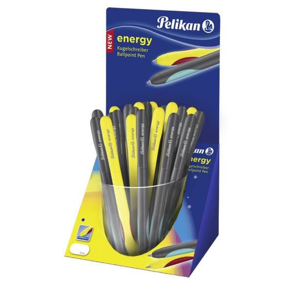 Pelikan Energy Clip-on retractable ballpoint pen Blue 30pc(s)