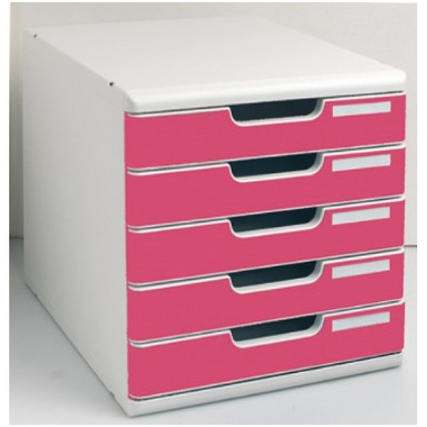 Exacompta 301084D Polystyrene Grey,Pink desk tray