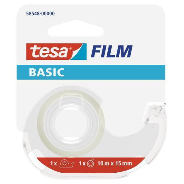 TESA Basic 10м Прозрачный 1шт канцелярская/офисная лента