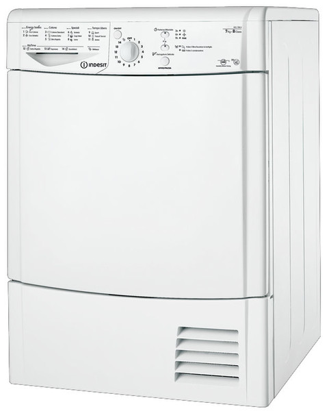 Indesit IDCL 75 B H (IT) Отдельностоящий Фронтальная загрузка 7кг B Белый сушилка для белья