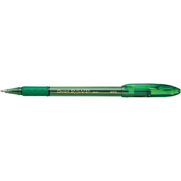 Pentel BK91CRD-D Зеленый 12шт шариковая ручка