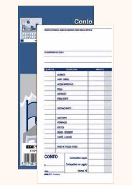 Edipro E5343N accounting form/book