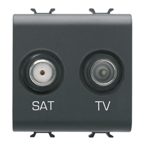 Gewiss GW12383 TV + SAT Черный розетка