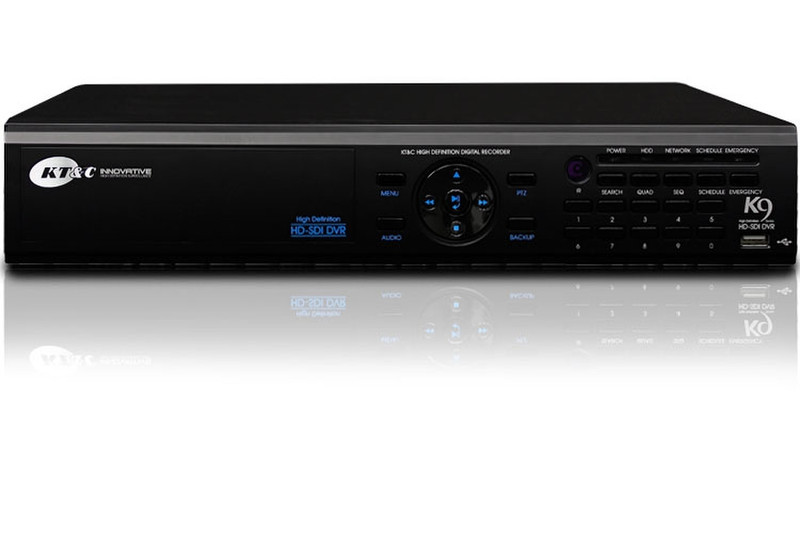 KT&C K9-s400 1TB Schwarz Digitaler Videorekorder (DVR)