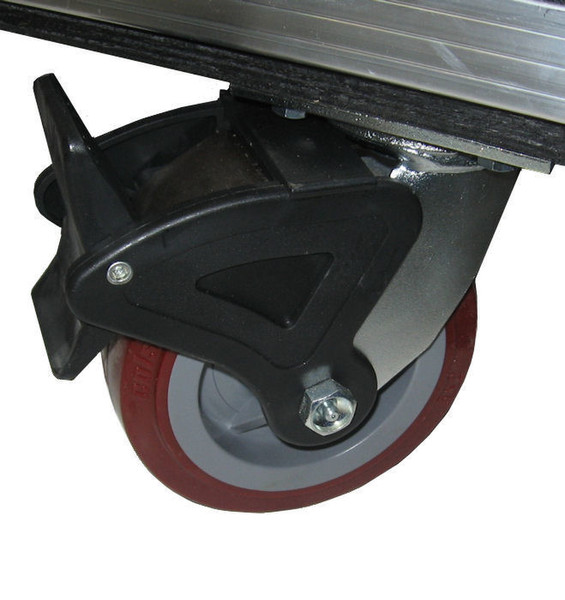 Jelco WHL-6 Черный, Коричневый, Серый Casters multimedia cart accessory
