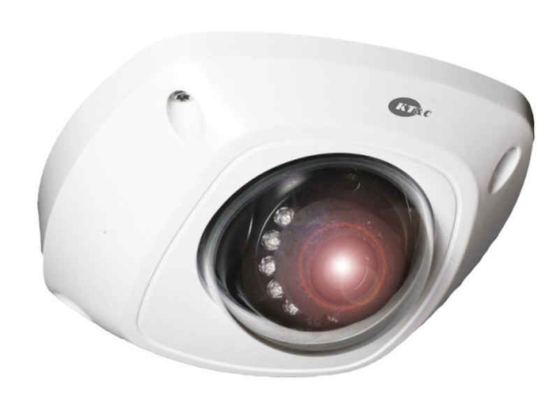 KT&C KNC-P3LR4IR IP security camera Вне помещения Dome Белый камера видеонаблюдения