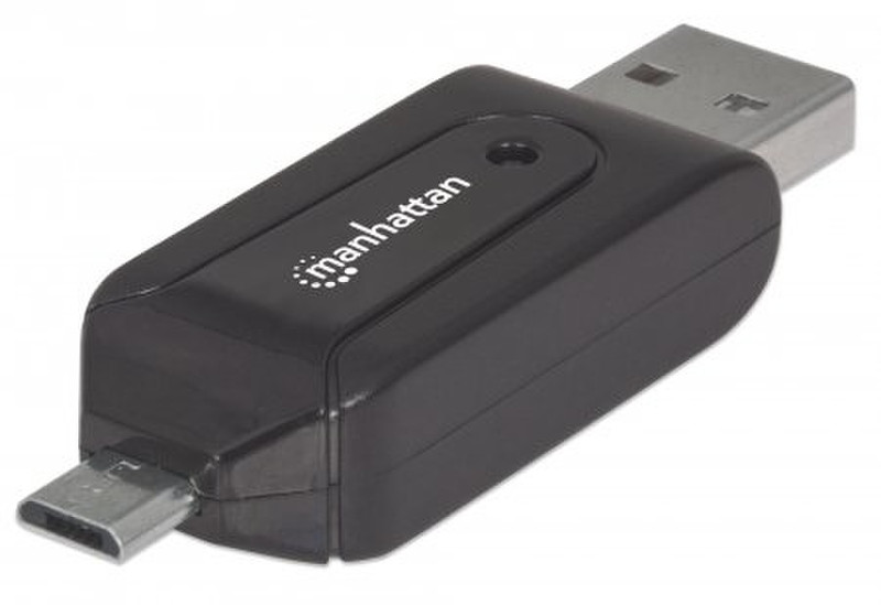 Manhattan 406215 USB/Micro-USB Черный устройство для чтения карт флэш-памяти