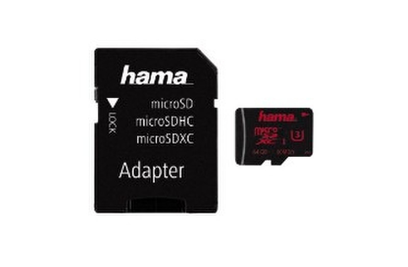 Hama microSDXC 64GB 64GB MicroSDXC UHS Class 3 Speicherkarte