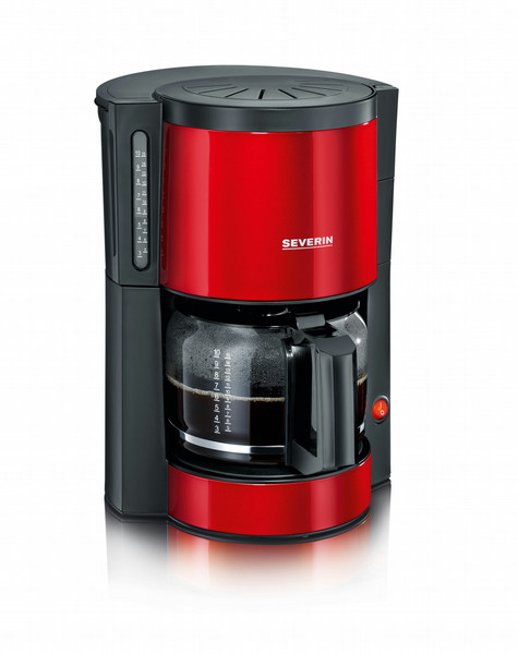 Severin KA 9731 Drip coffee maker 10cups Black,Metallic,Red coffee maker