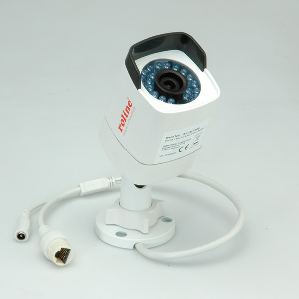 ROLINE 3 MPx Fix Bullet Netzwerkkamera, RBOF3-1, IR-LED, PoE, 4mm Objektiv (70° Blickwinkel), IP66 für den Außenbereich