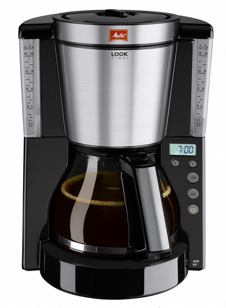 Melitta Look IV Timer Drip coffee maker 1.25L 15cups Black