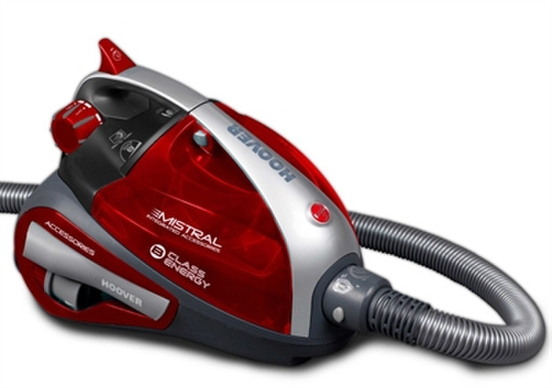 Hoover MI70_MI01 Zylinder-Vakuum 2l 700W B Grau, Rot