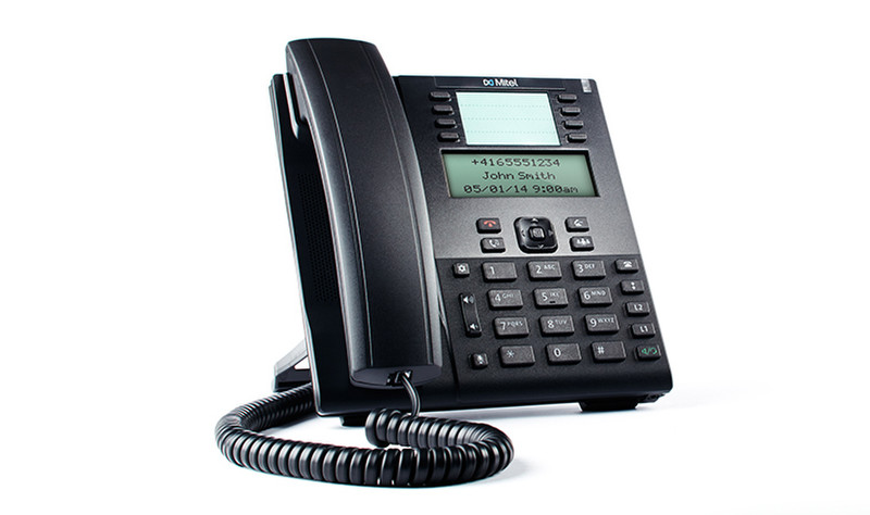 Mitel 80C00001AAA-A Проводная телефонная трубка 9линий ЖК Черный IP-телефон