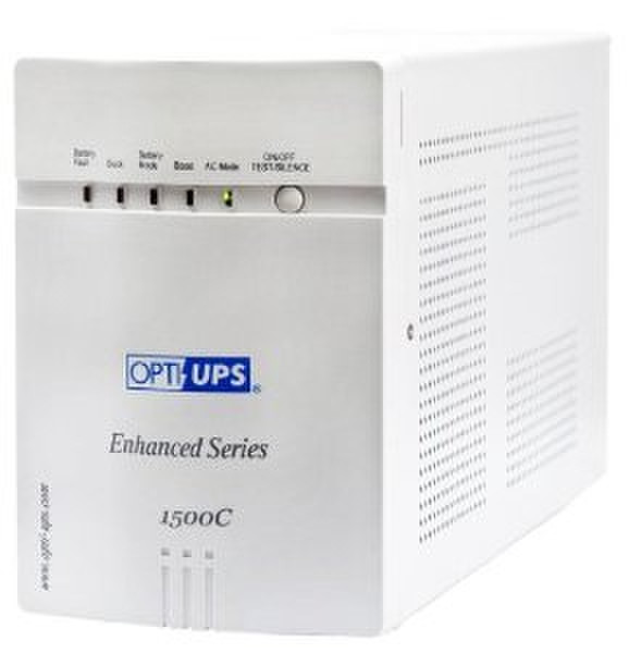 OPTI ES1500C Line-Interactive 1400VA 8AC outlet(s) White uninterruptible power supply (UPS)