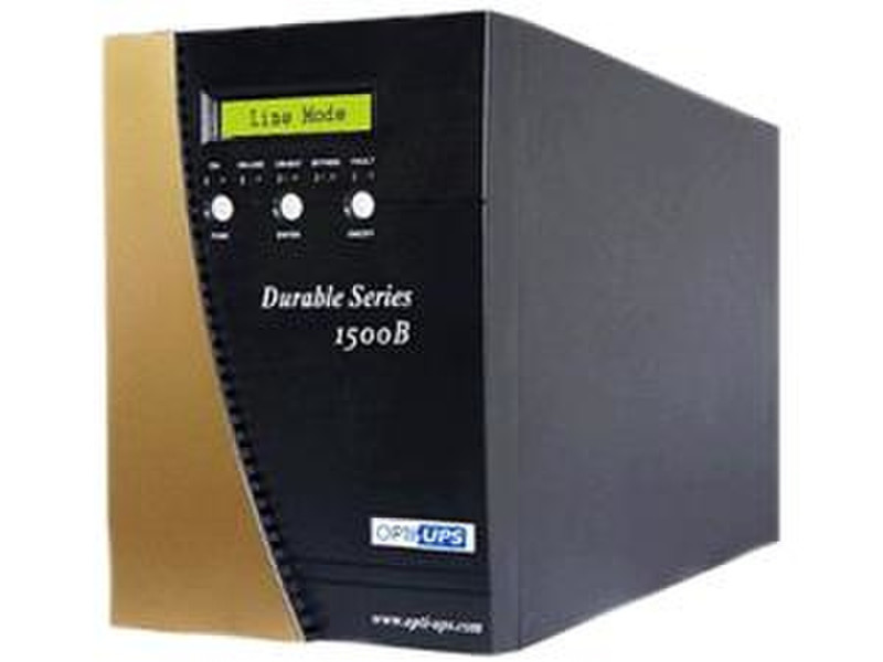 OPTI DS1500B Double-conversion (Online) 1500VA 6AC outlet(s) Black,Brown uninterruptible power supply (UPS)
