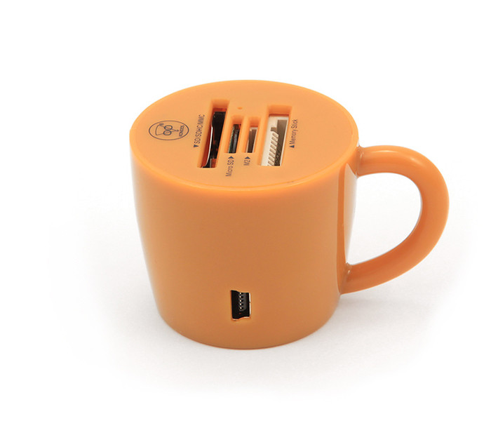 Konoos UK-24 USB 2.0 Оранжевый устройство для чтения карт флэш-памяти