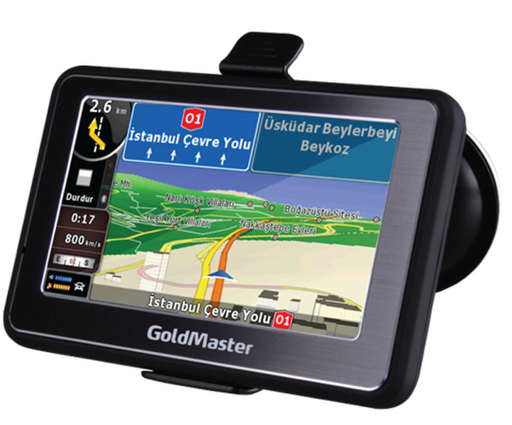 GoldMaster NAV-432 Tragbar / Fixiert 4.3Zoll TFT Touchscreen Schwarz Navigationssystem