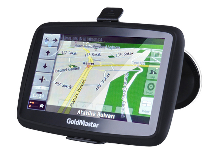 GoldMaster NAV-516 Tragbar / Fixiert 5Zoll TFT Touchscreen Schwarz Navigationssystem