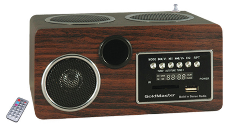 GoldMaster SR-127 Портативный Коричневый радиоприемник