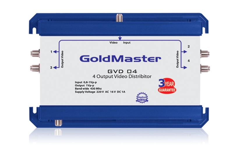 GoldMaster GVD-04 распределитель видеосигнала