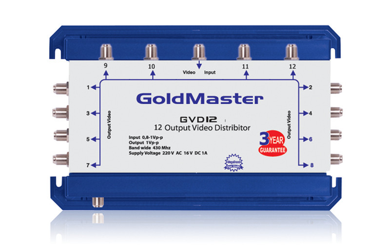 GoldMaster GVD-12 Video-Verteiler