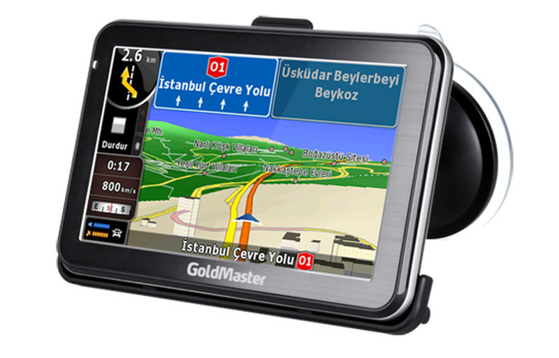 GoldMaster NAV-527 Tragbar / Fixiert 5Zoll TFT Touchscreen Schwarz Navigationssystem