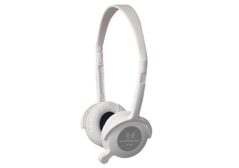 GoldMaster HP-31 Ohraufliegend Kopfband Weiß Kopfhörer