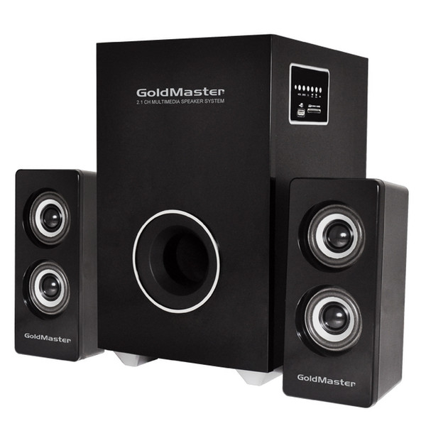 GoldMaster S-2107 USB 2.1 25Вт Черный набор аудио колонок