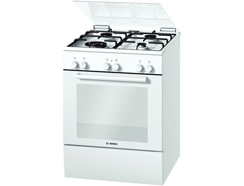 Bosch HGV62W120T Отдельностоящий Gas hob A Белый кухонная плита