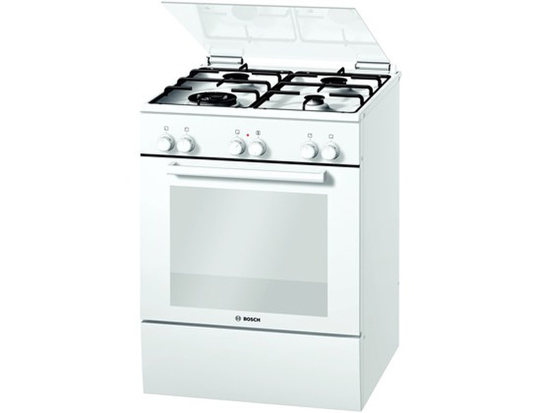 Bosch HGV69W123T Freistehend Gas hob A-10% Weiß Küchenherd