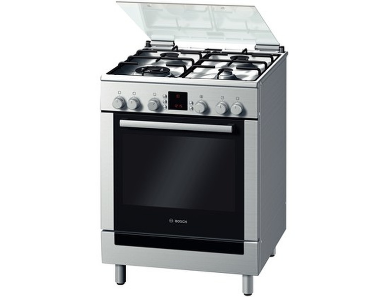 Bosch HGV74W155T Freestanding Gas hob A Stainless steel cooker