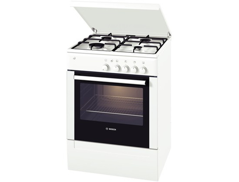 Bosch HSG122020E Freistehend Gas hob Weiß Küchenherd