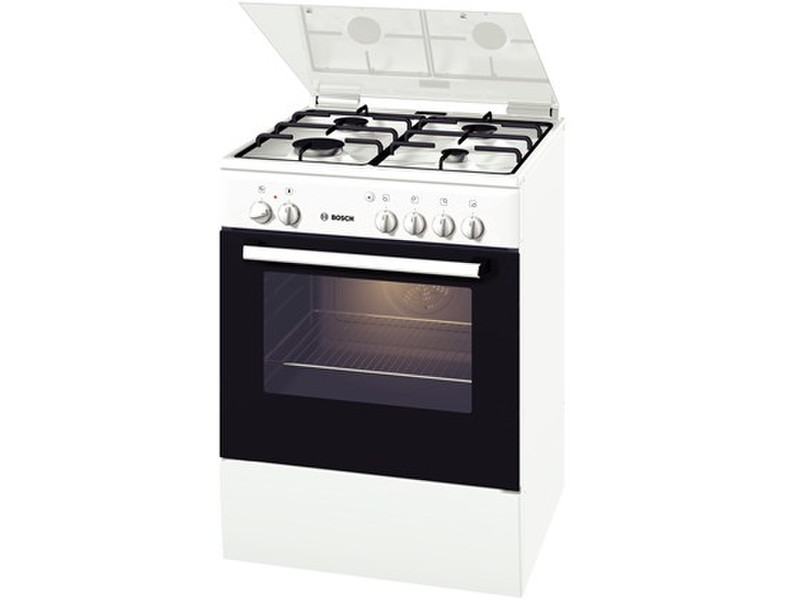 Bosch HSV522120T Отдельностоящий Gas hob A Белый кухонная плита