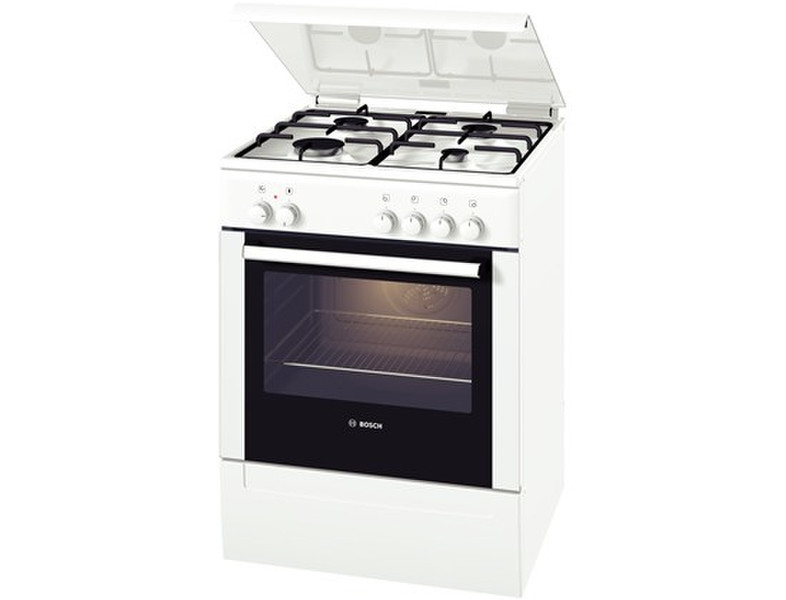 Bosch HSV524020T Freistehend Gas hob A Weiß Küchenherd