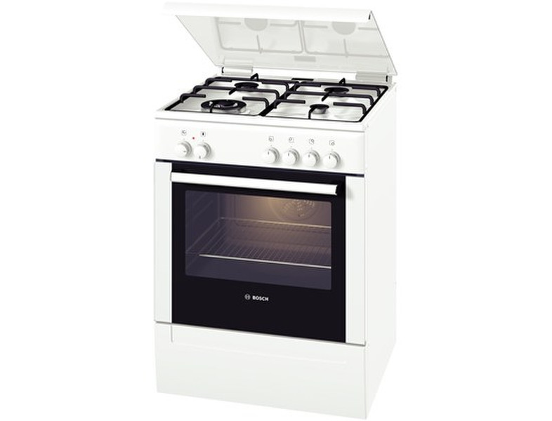 Bosch HSV624020T Отдельностоящий Gas hob A Белый кухонная плита